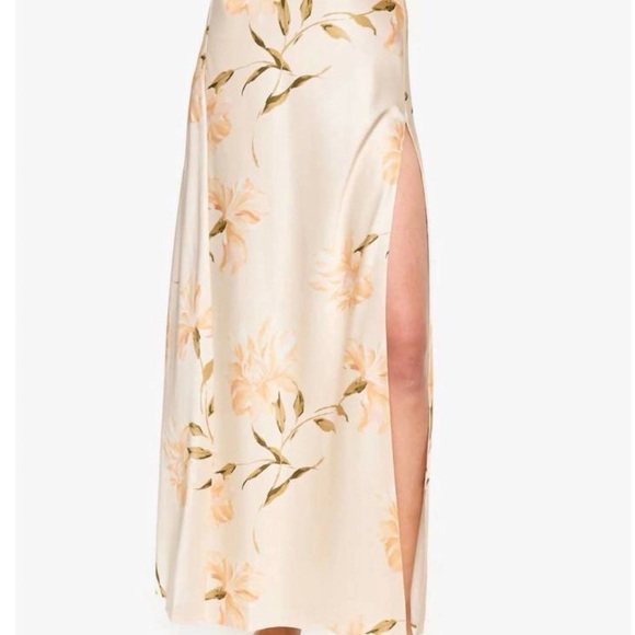 NEW CAMI NYC slit skirt in daylily Peach Color Medium - Picture 1 of 5